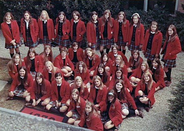 Springside School Class of 1970, senior year portrait.