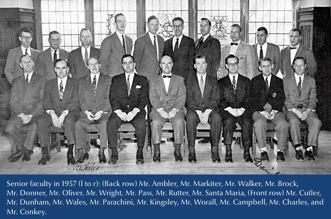 CHA Middle and Upper School faculty in 1957.
