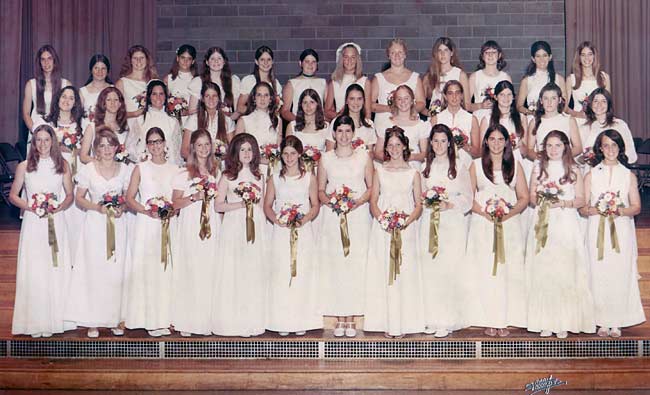 Springside Class of 1970 formal graduation photo.
