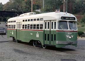 PCC trolley on route 23.